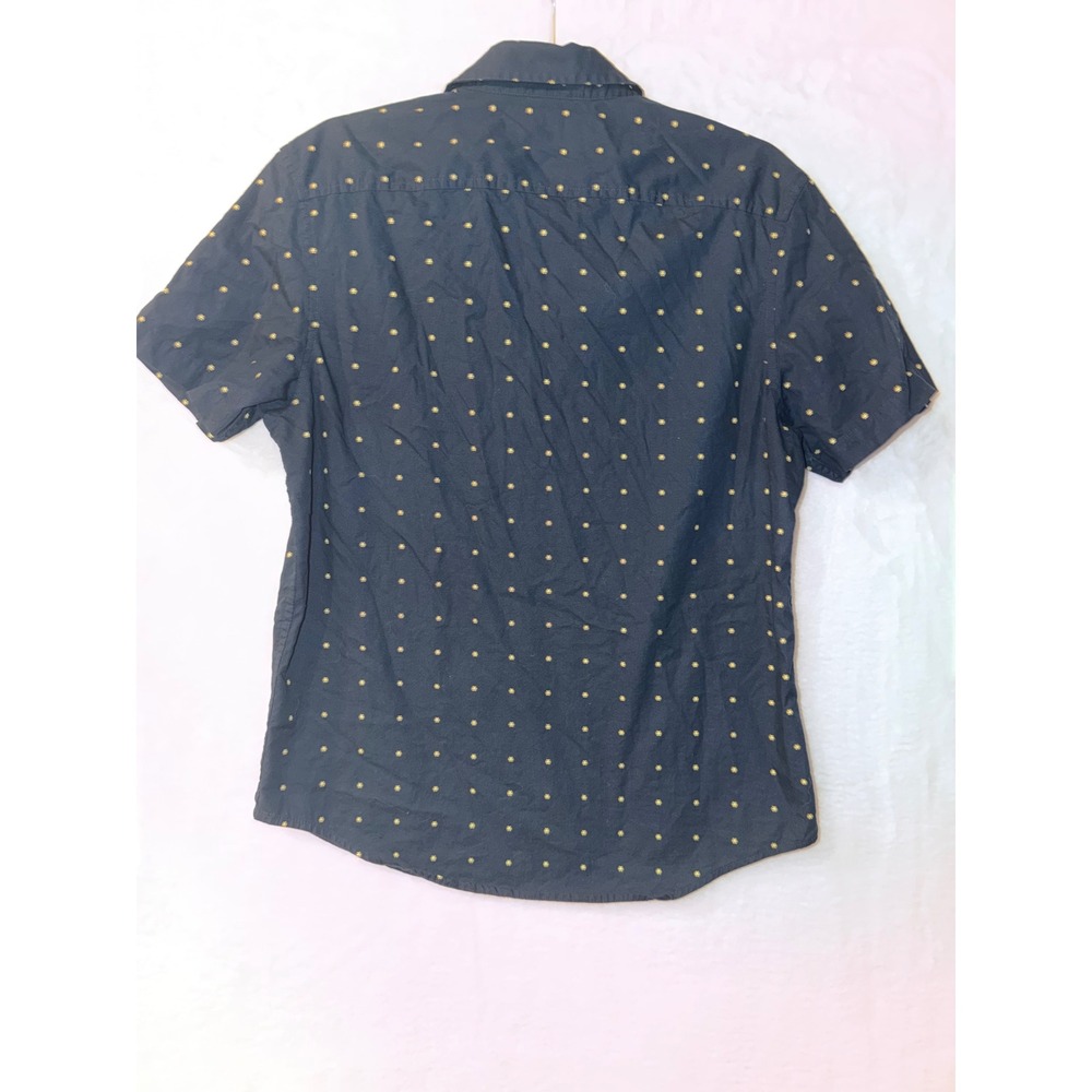 Original Penguin Mens‎ Heritage Slim Fit Short Sleeve Button Down Shirt Navy M - Picture 8 of 10